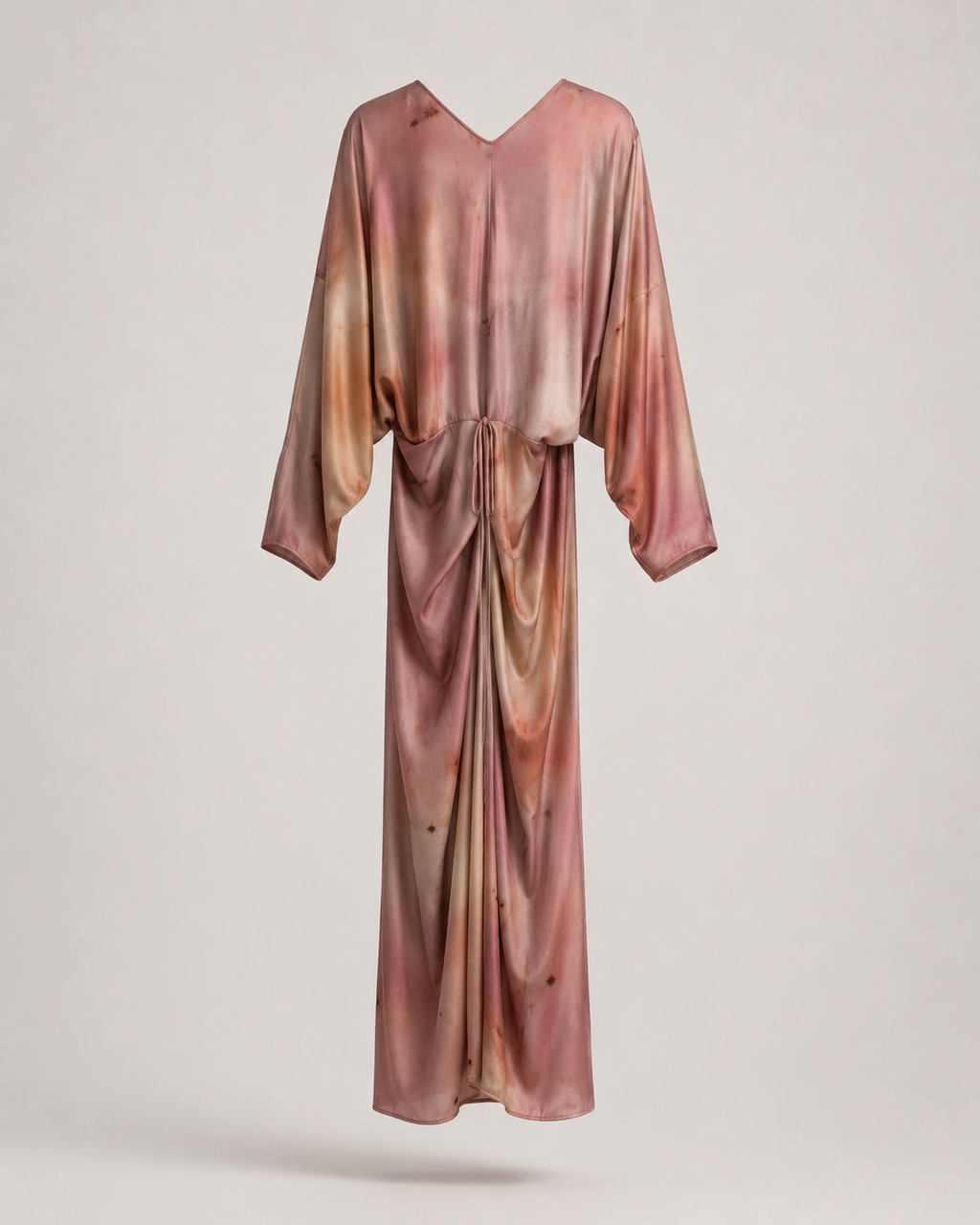 Archive Draped Wrap Dress · Blush Silk