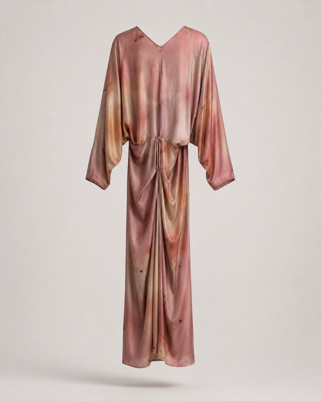 Archive Draped Wrap Dress · Blush Silk