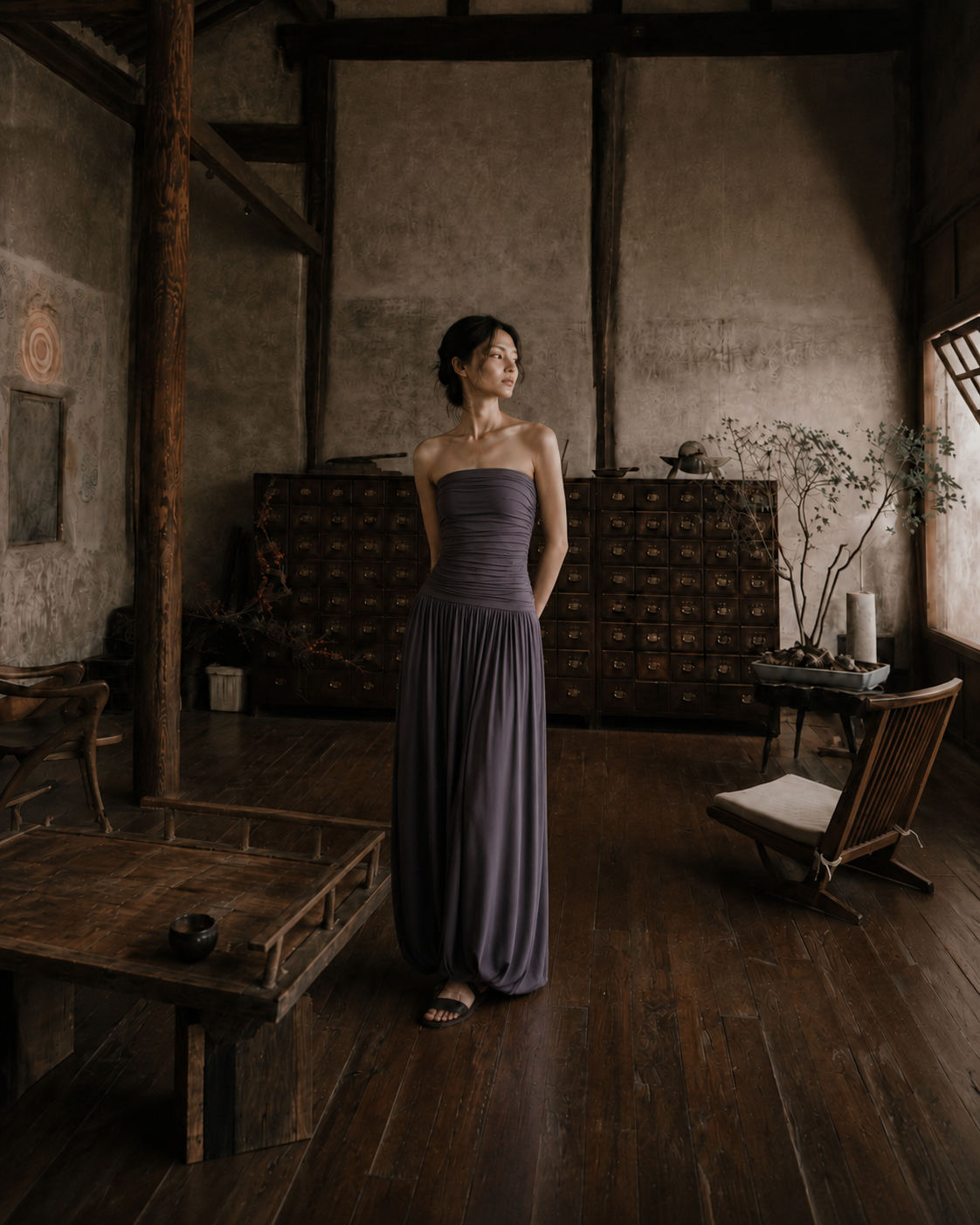 Archive Tube Dress · Slate Grey
