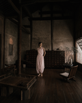 Archive Draped Dress · Blush Silk Blend