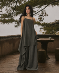 Ribbon Cami Set · Tencel Linen Gray — editorial, Soft Archive Drop 001