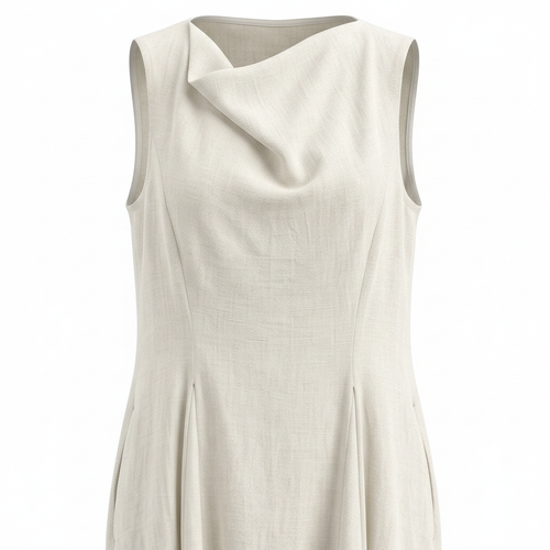 Column Dress Neckline Detail