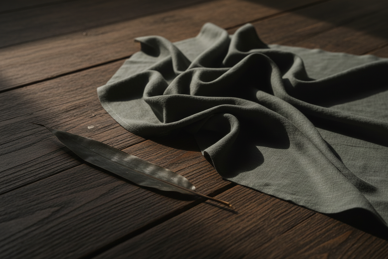 Ribbon Cami Set · Tencel Linen Gray