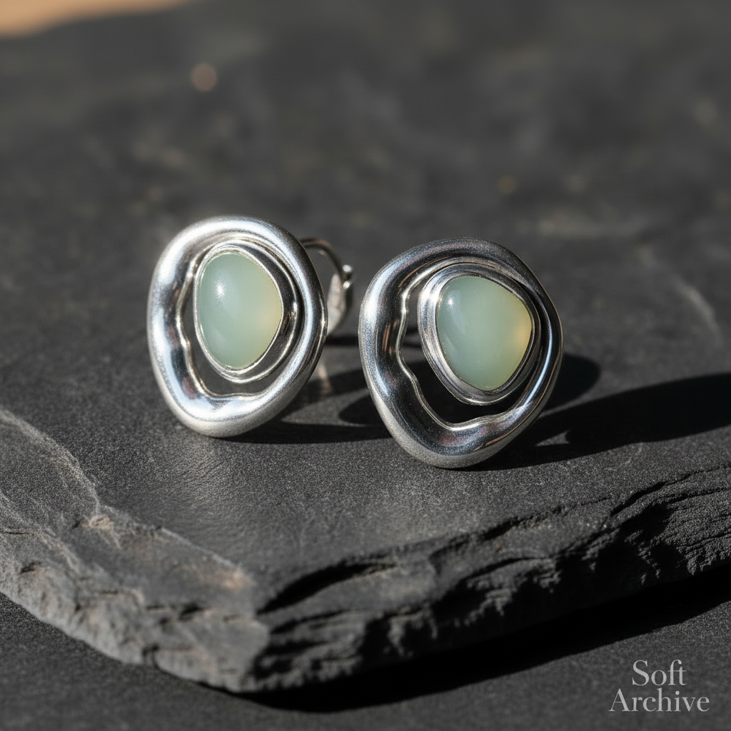 Orbital Jade Earrings
