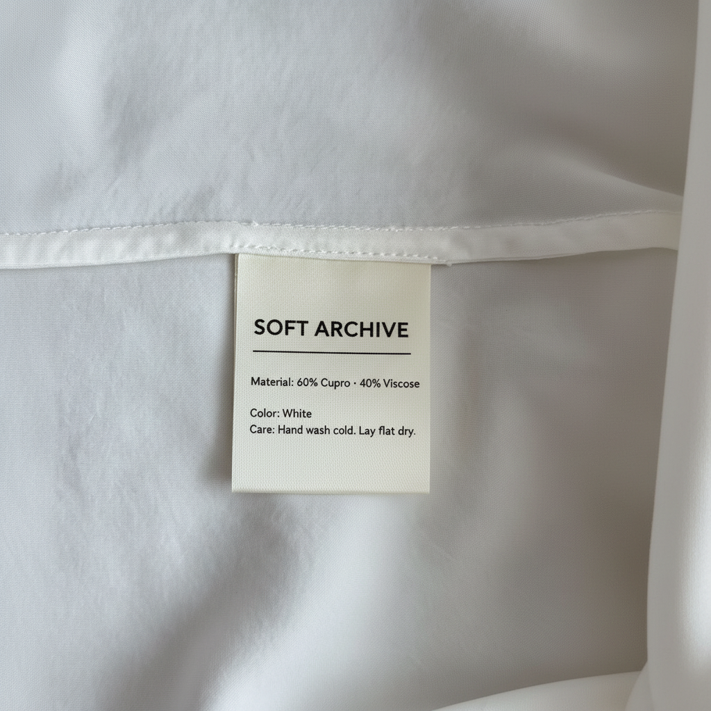 Soft Archive Branded Care Label