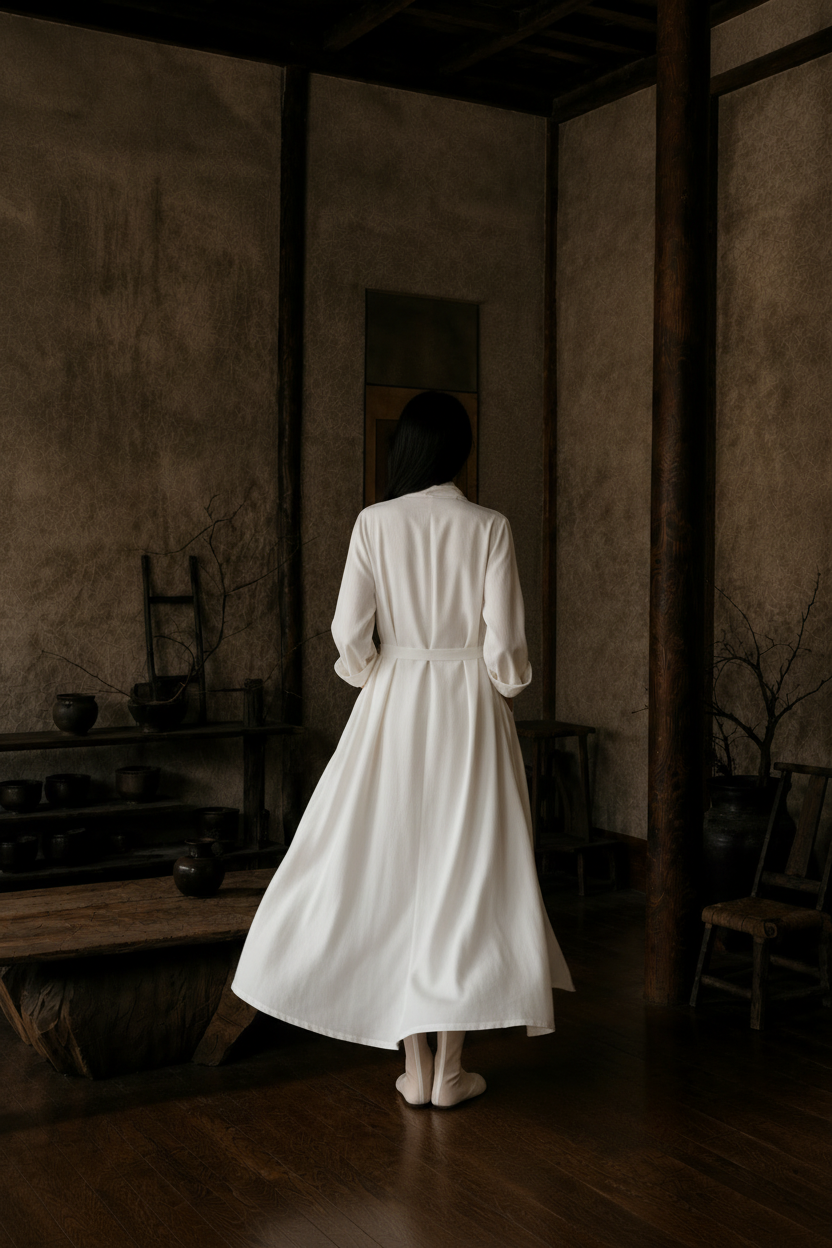 Wrap Coat Dress back view