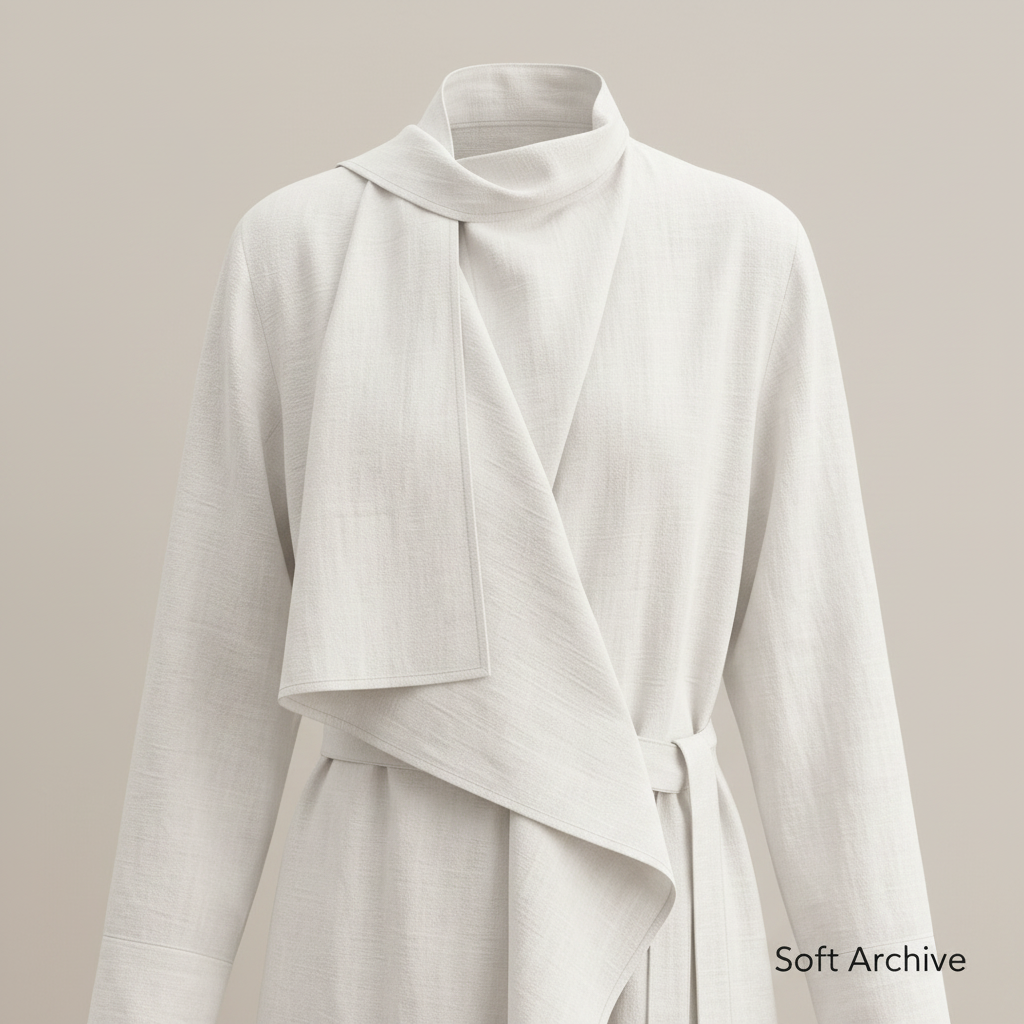 Wrap Coat Dress collar detail